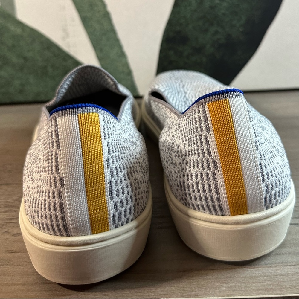 Rothy’s women sneakers the Original Slip On 8.5 limited edition snakeskin stripe